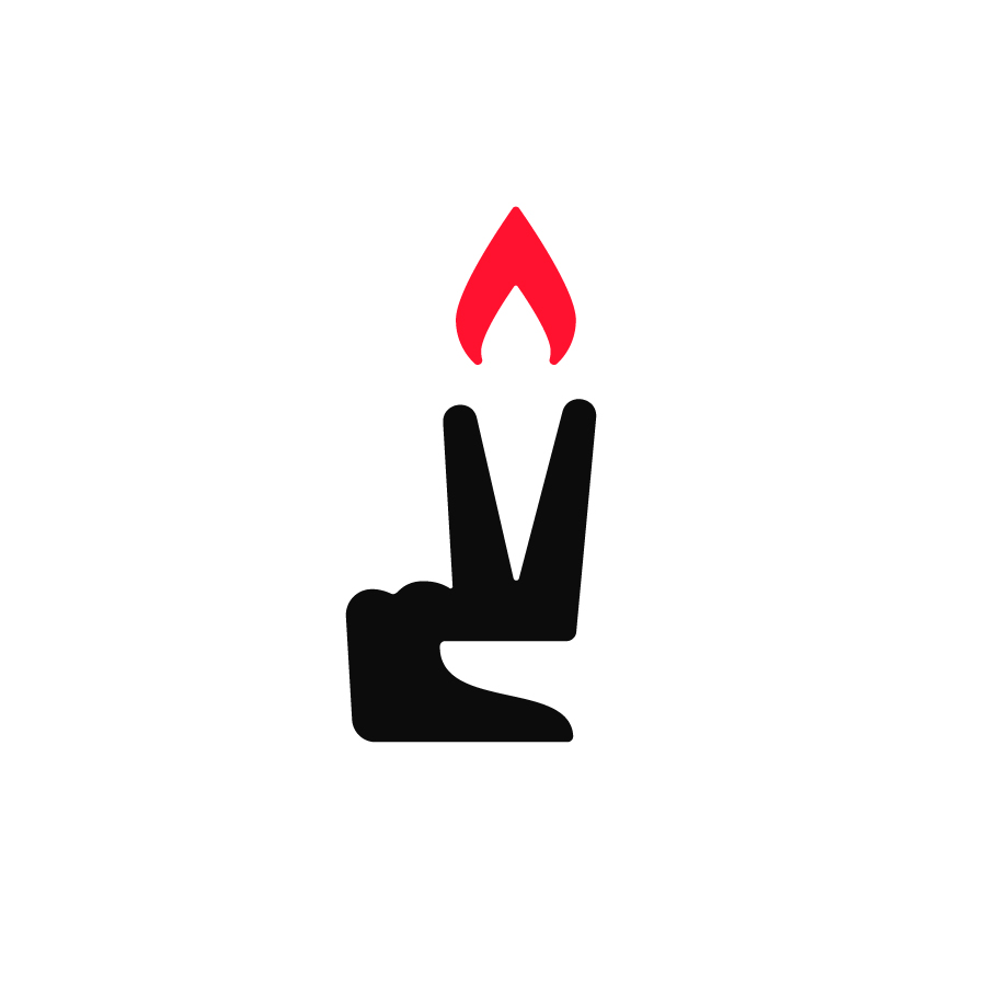 Peace Torch Logomark logo design by logo designer Cody Petts Studio for your inspiration and for the worlds largest logo competition