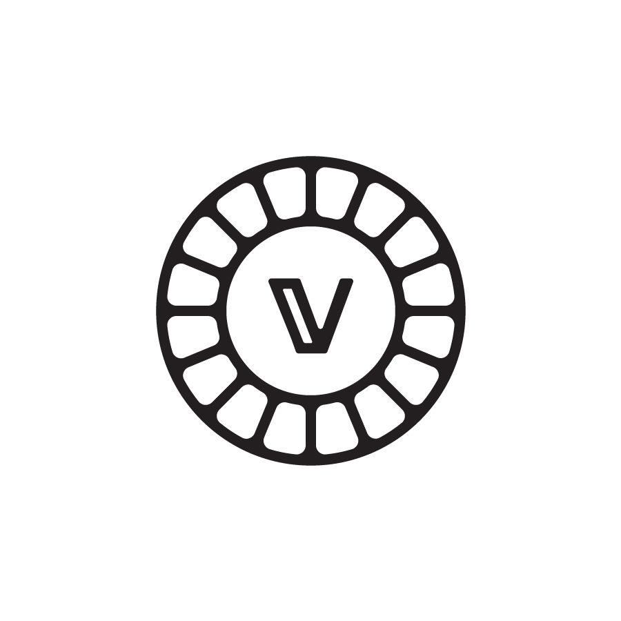 V Mosaic Circle Logomark logo design by logo designer Cody Petts Studio for your inspiration and for the worlds largest logo competition