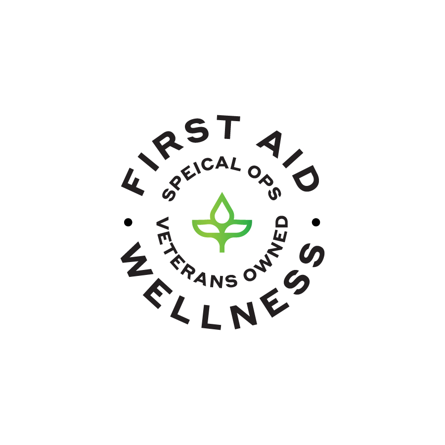 First Aid Wellness CBD Badge logo design by logo designer LeRoy for your inspiration and for the worlds largest logo competition