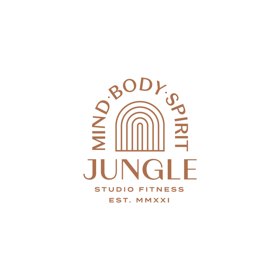 Jungle Studio Fitness Badge logo design by logo designer LeRoy for your inspiration and for the worlds largest logo competition