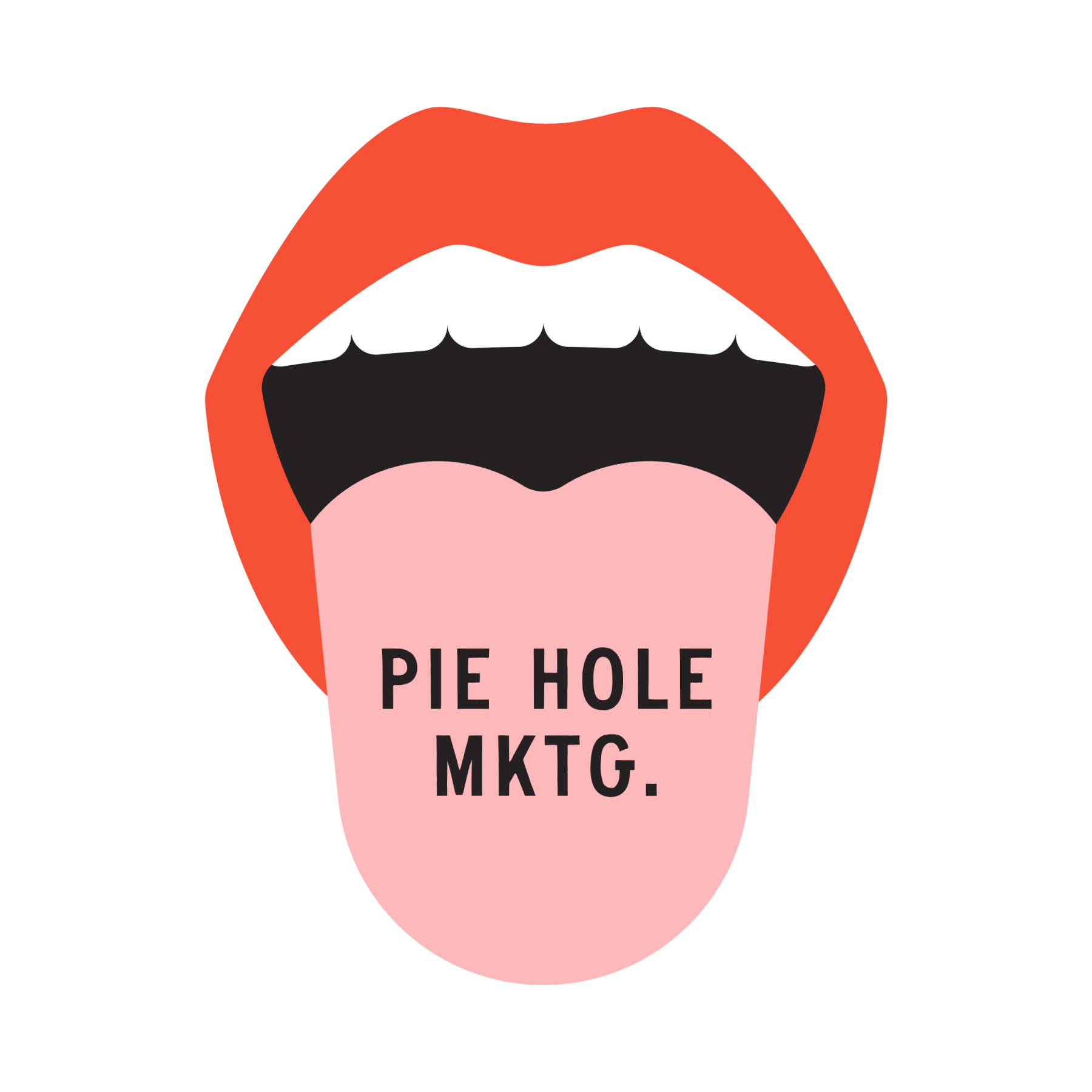 Pie Hole Marketing - Open Mouth logo design by logo designer adammade for your inspiration and for the worlds largest logo competition
