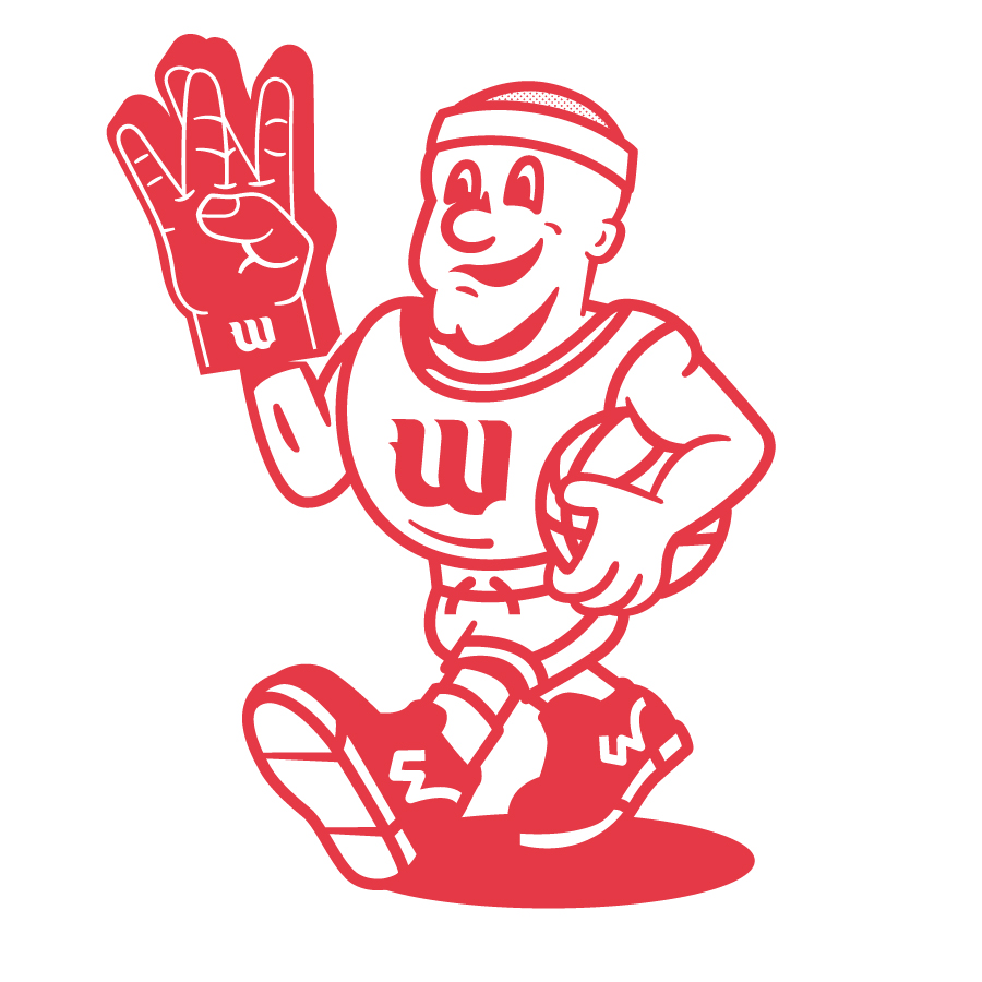 Walk-Ons Mascot logo design by logo designer slash for your inspiration and for the worlds largest logo competition