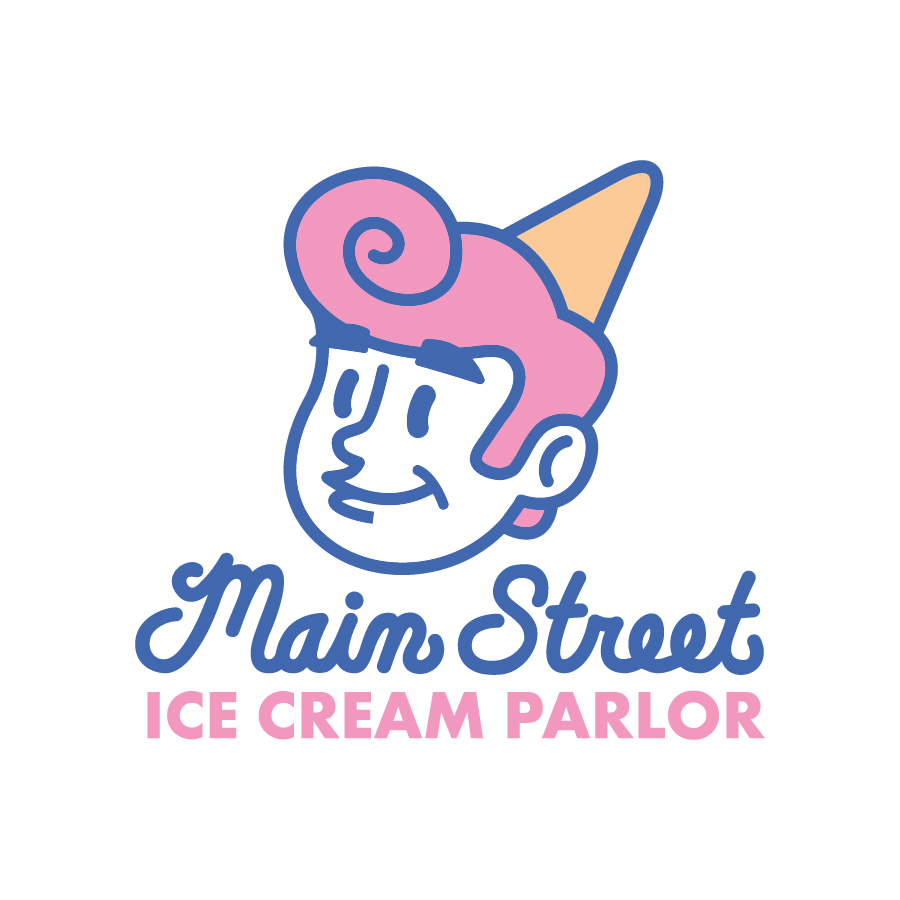 Main Street Ice Cream Parlor logo design by logo designer Stellar Design Co. for your inspiration and for the worlds largest logo competition