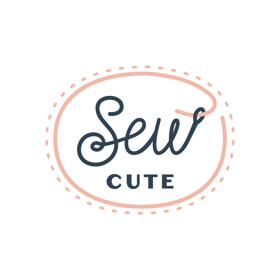 SewCute logo design by logo designer Tricia Parsons for your inspiration and for the worlds largest logo competition