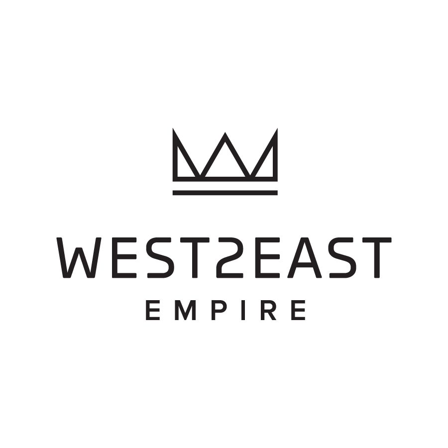 West2East Empire Logo logo design by logo designer Tricia Parsons for your inspiration and for the worlds largest logo competition