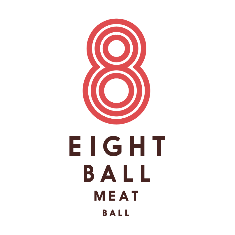 8 Ball Meatball logo design by logo designer No Plan Press for your inspiration and for the worlds largest logo competition