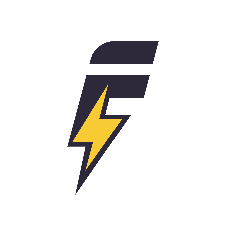 Lightning F logo design by logo designer Brands By Brown for your inspiration and for the worlds largest logo competition