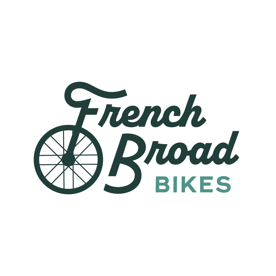 French Broad Bikes Logo logo design by logo designer Taylor Sutherland Design Co for your inspiration and for the worlds largest logo competition