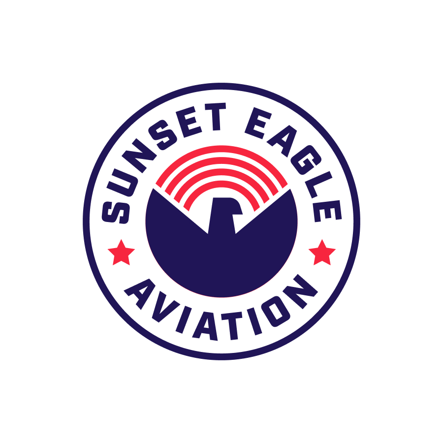 Sunset Eagle Aviation logo design by logo designer Benjamin Oberemok for your inspiration and for the worlds largest logo competition