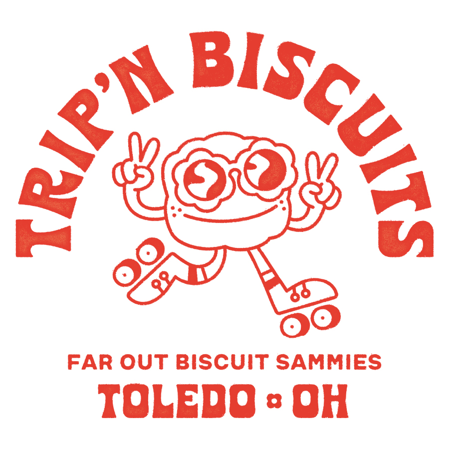 Trip'n Biscuits Emblem Logo logo design by logo designer jcbprr for your inspiration and for the worlds largest logo competition