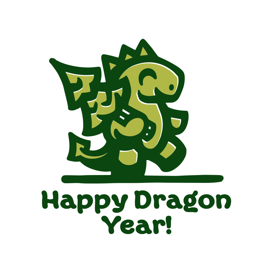 Happy Dragon year logo design by logo designer hloke for your inspiration and for the worlds largest logo competition