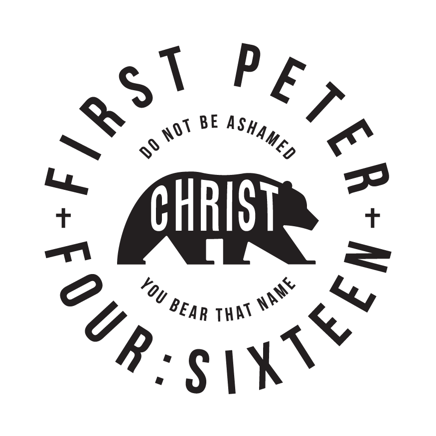1 Peter 4-16 Bear His Name Badge logo design by logo designer Navarrow Mariscal for your inspiration and for the worlds largest logo competition