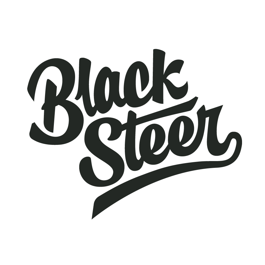 Black Steer Script logo design by logo designer Reflect Design Co. for your inspiration and for the worlds largest logo competition