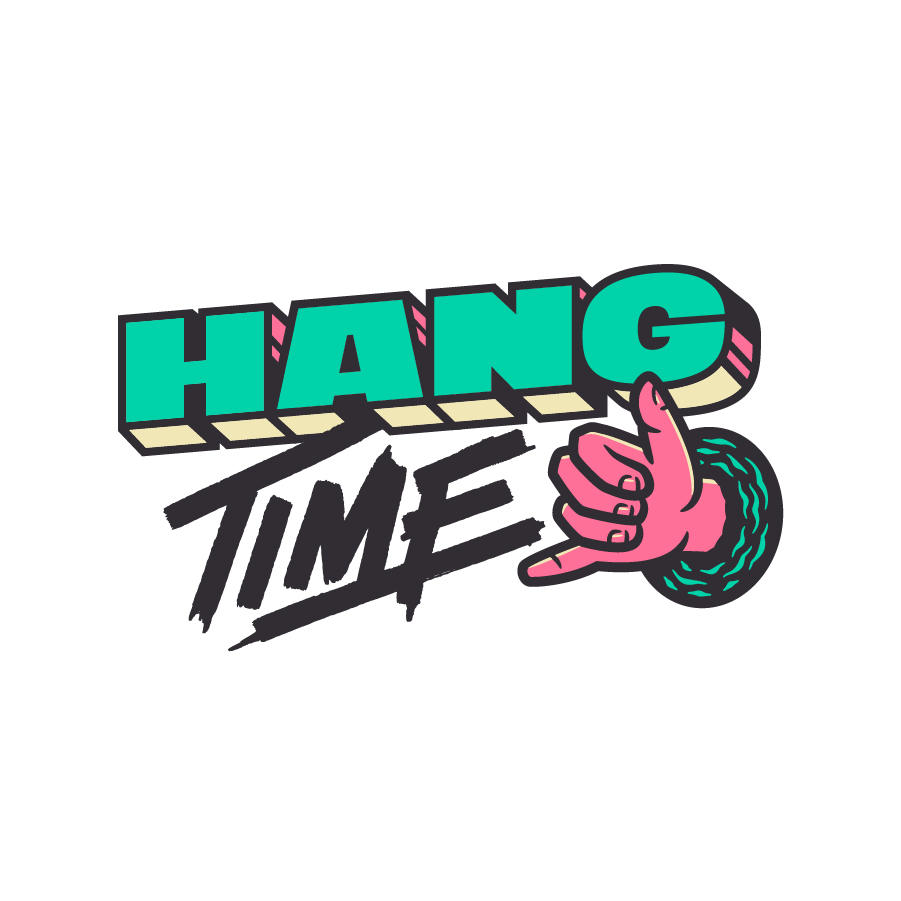 Hang Time Lockup logo design by logo designer Reflect Design Co. for your inspiration and for the worlds largest logo competition