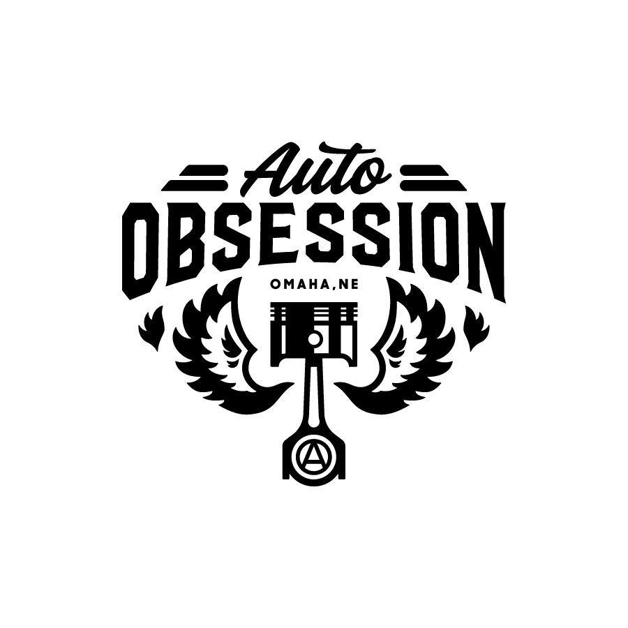 Auto Obsession logo design by logo designer Nate Perry Design for your inspiration and for the worlds largest logo competition