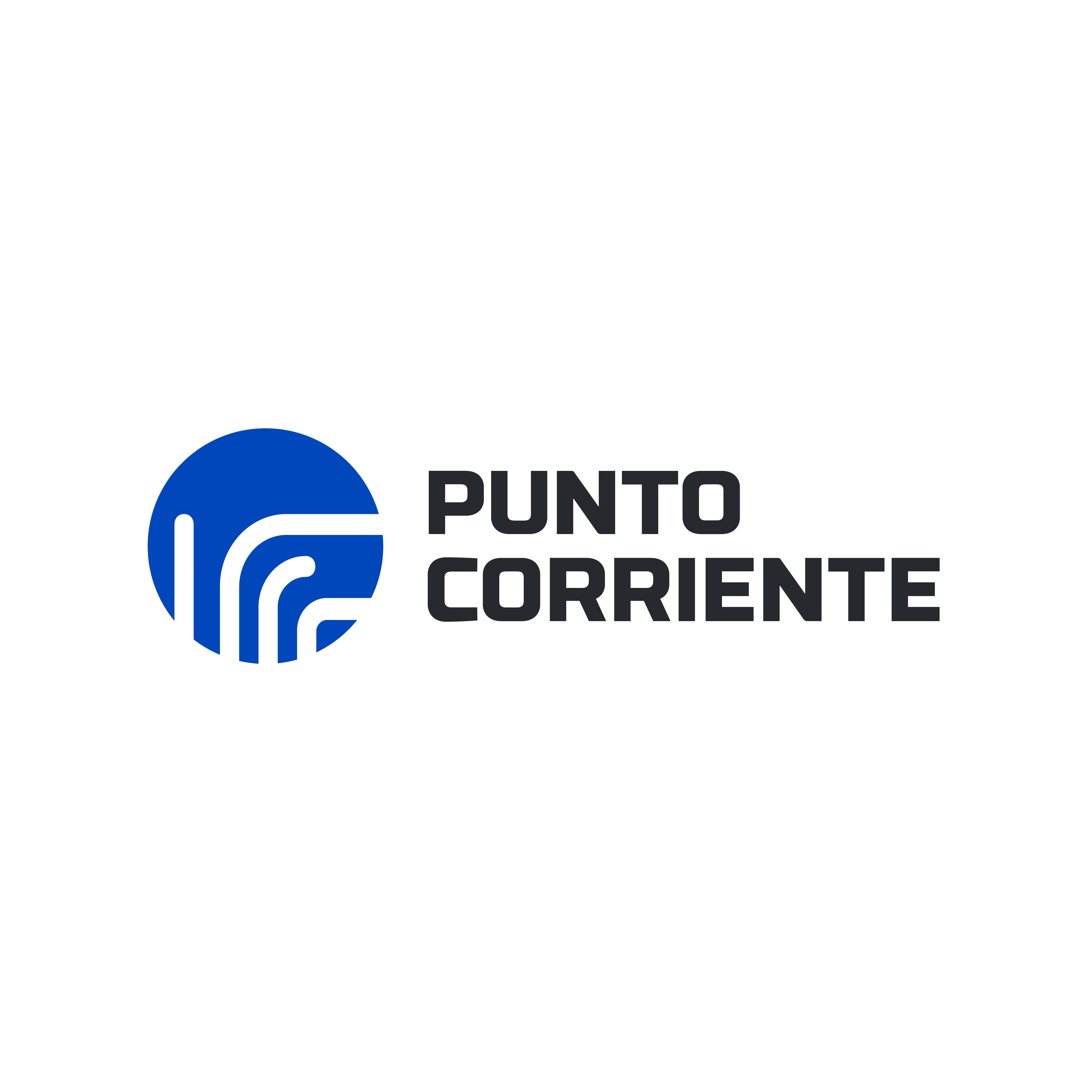 Punto Corriente  logo design by logo designer Anthony Alava for your inspiration and for the worlds largest logo competition