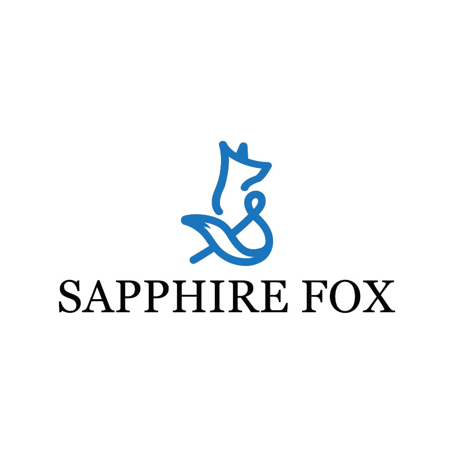 Sapphire Fox logo design by logo designer Don John Designs LLC for your inspiration and for the worlds largest logo competition