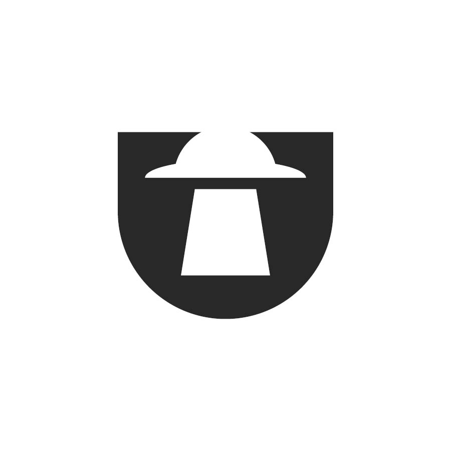 UFO Logo Mark logo design by logo designer Don John Designs LLC for your inspiration and for the worlds largest logo competition