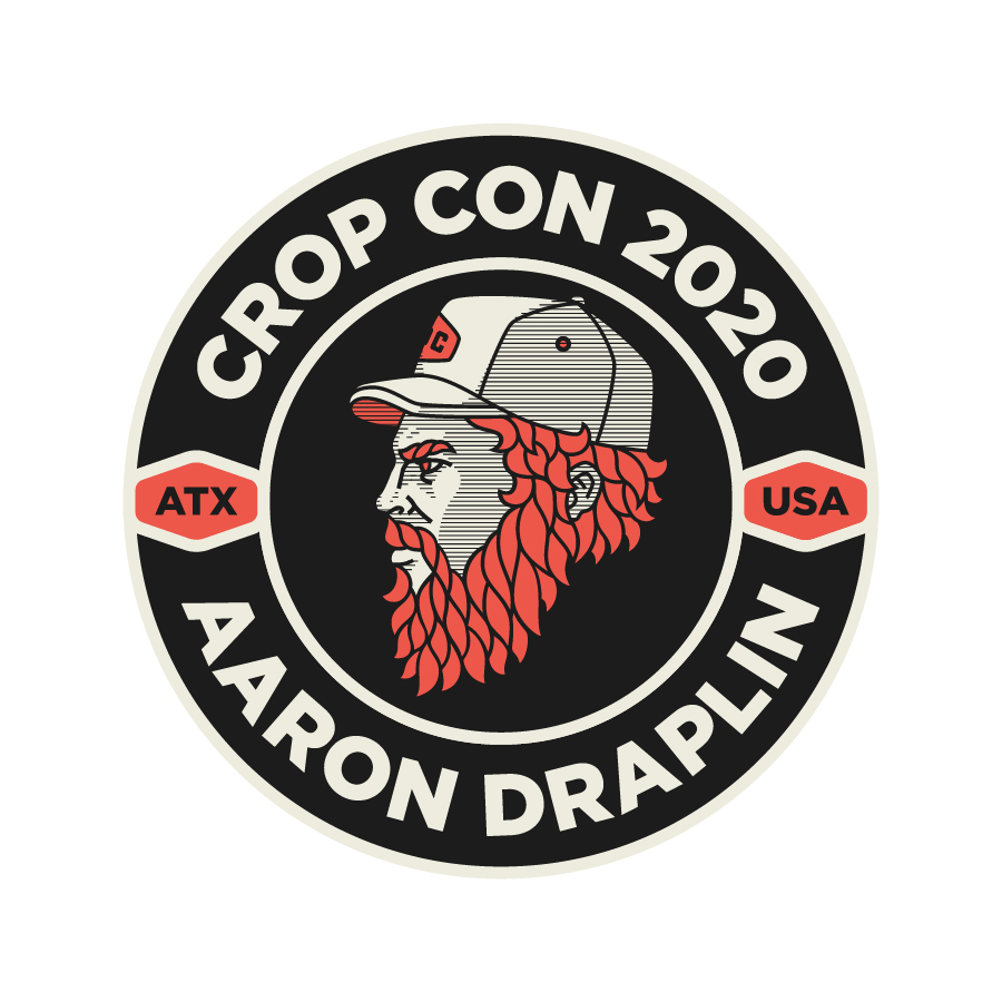 AARON-DRAPLIN-CROPCONS_Badge-No.2 logo design by logo designer KENTO CREATIVE for your inspiration and for the worlds largest logo competition