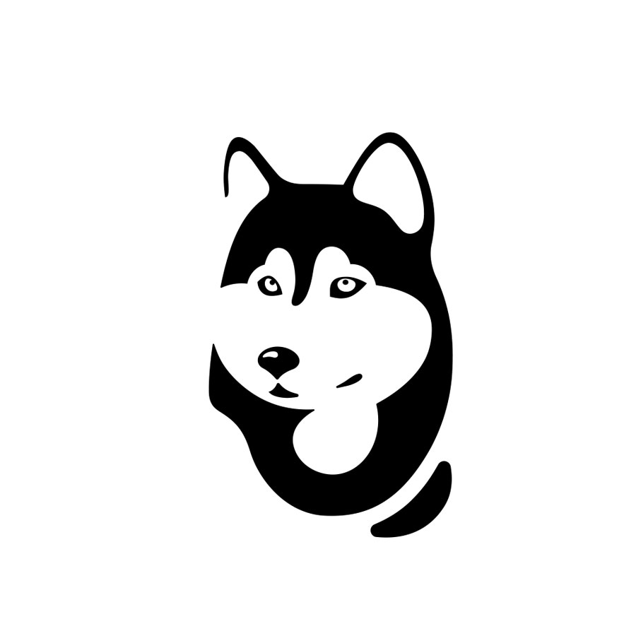 Siberian Husky logo design by logo designer Diana Molyte for your inspiration and for the worlds largest logo competition
