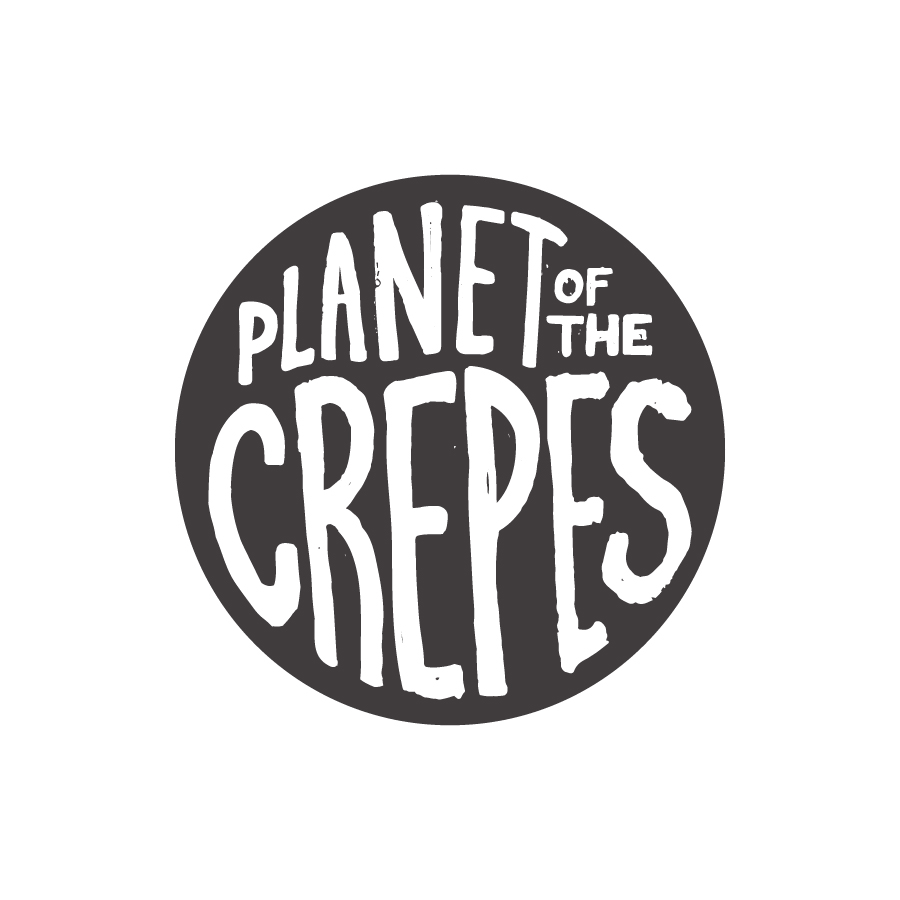 Planet of the Crepes Logo logo design by logo designer Julian Martinez Designs for your inspiration and for the worlds largest logo competition