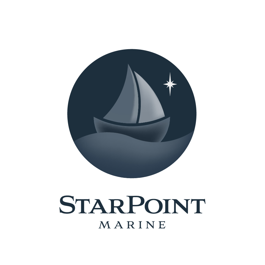 Starpoint Marine Logo logo design by logo designer Julian Martinez Designs for your inspiration and for the worlds largest logo competition