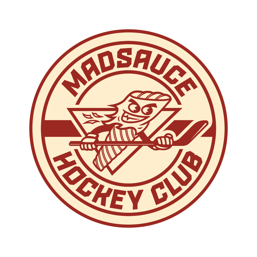 Madsauce Hockey - Alternate Mark logo design by logo designer Skett Creative for your inspiration and for the worlds largest logo competition