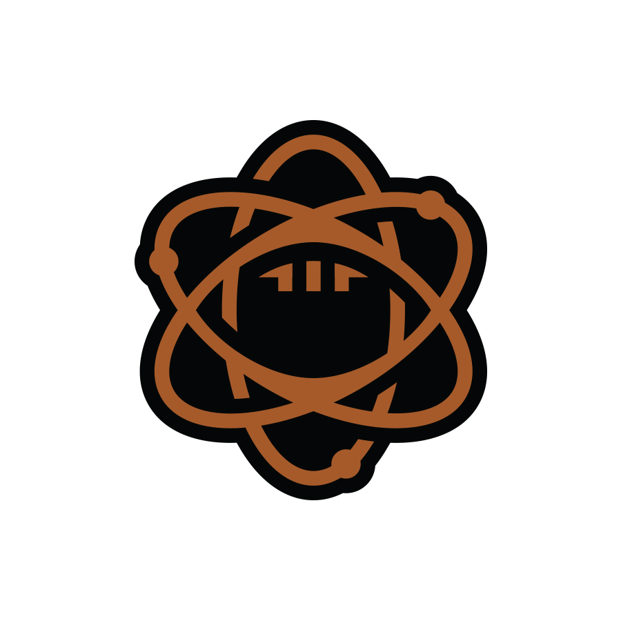 Atomic Football logo design by logo designer Zilligen Design Studio for your inspiration and for the worlds largest logo competition