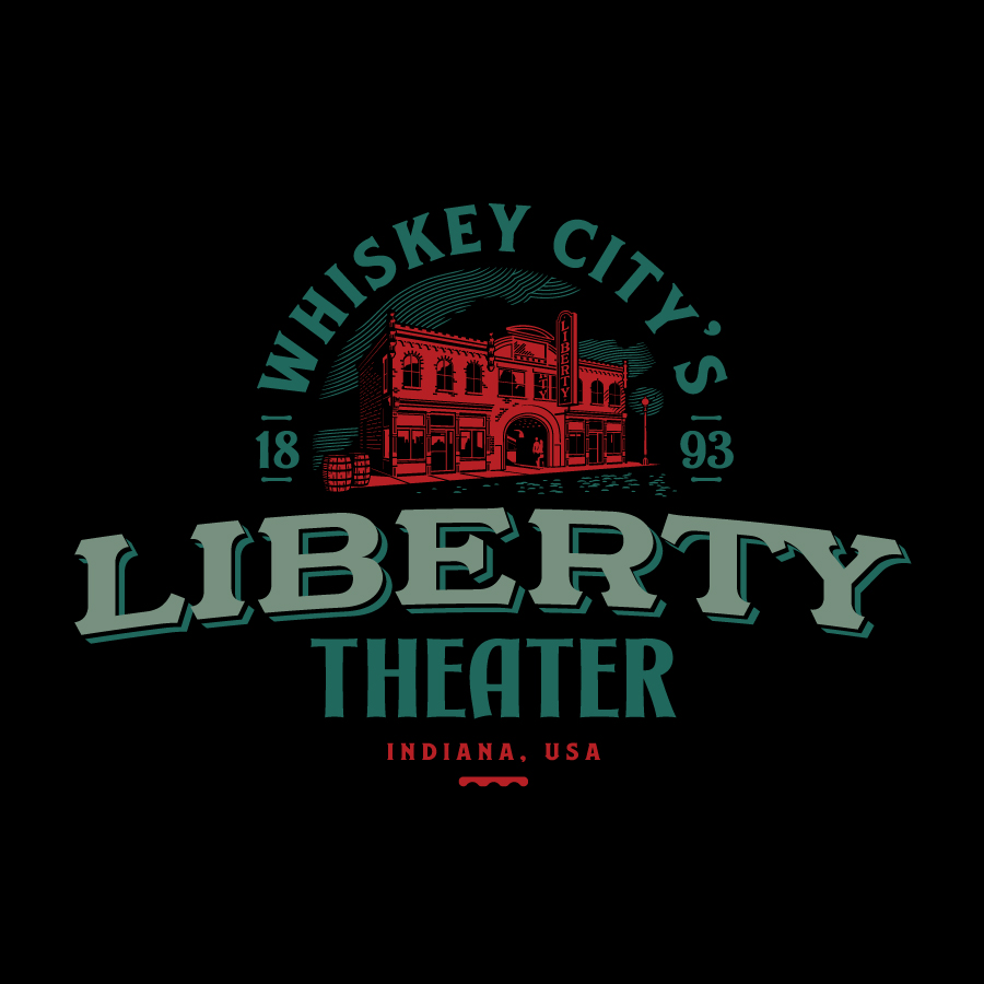 Whiskey City's Liberty Theater  logo design by logo designer Neltner Small Batch for your inspiration and for the worlds largest logo competition