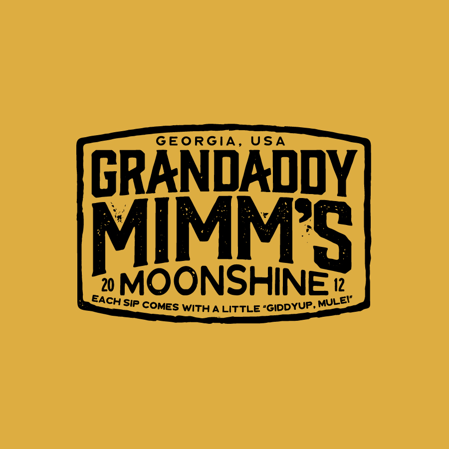 Grandaddy Mimm's Moonshine logo design by logo designer Neltner Small Batch for your inspiration and for the worlds largest logo competition
