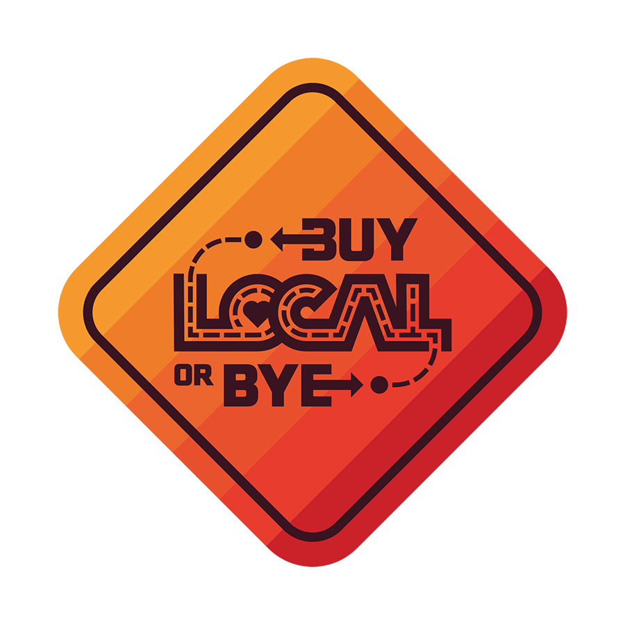 Buy Local or Bye Local logo design by logo designer Barnard.co for your inspiration and for the worlds largest logo competition