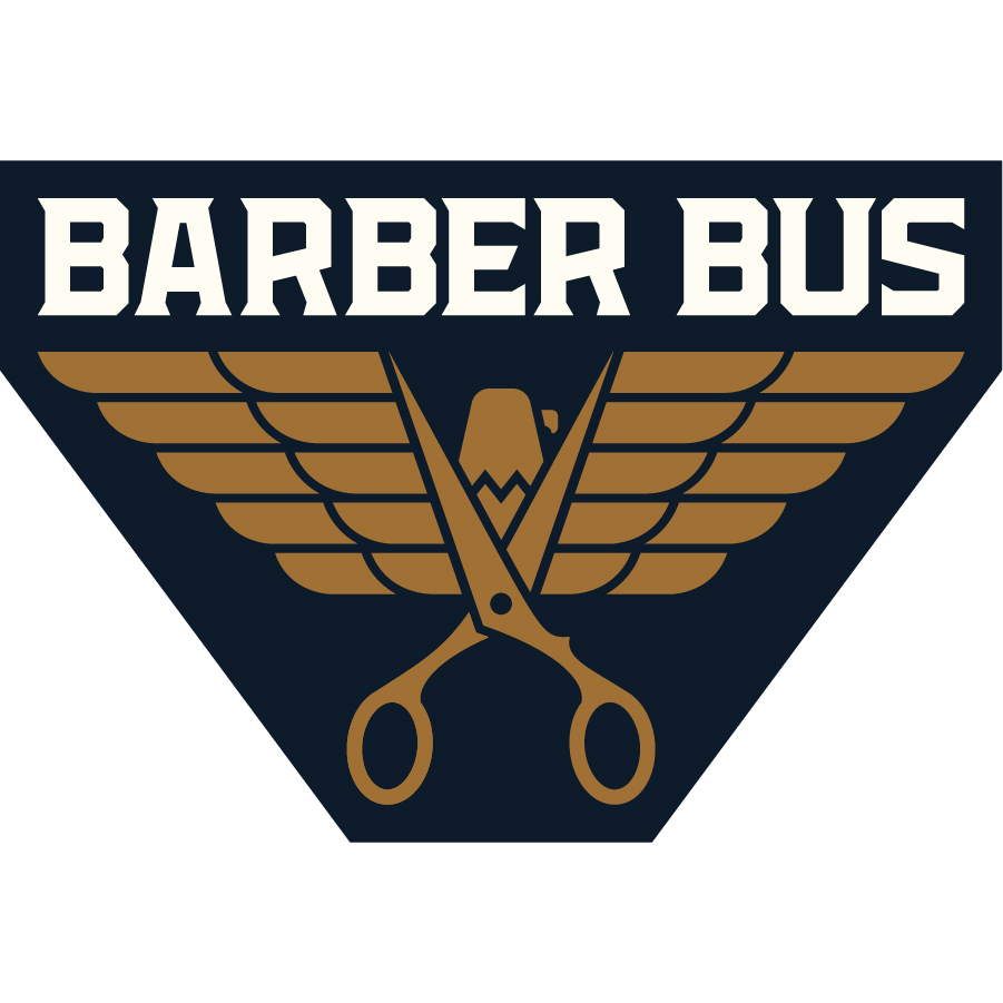 Barber Bus logo design by logo designer Jackalope Creative for your inspiration and for the worlds largest logo competition