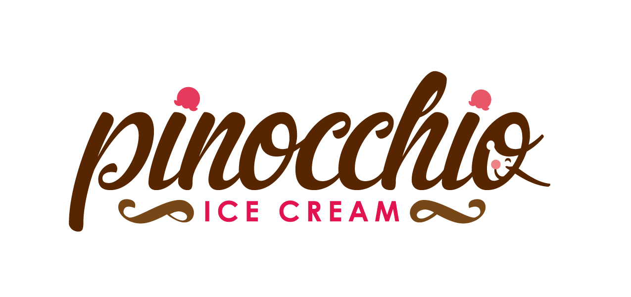 Pinocchio+Ice+Cream logo design by logo designer El+Designo for your inspiration and for the worlds largest logo competition