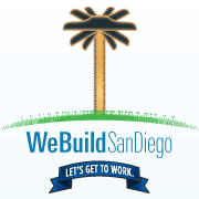 We Build San Diego logo design by logo designer Vincent Burkhead Studio for your inspiration and for the worlds largest logo competition