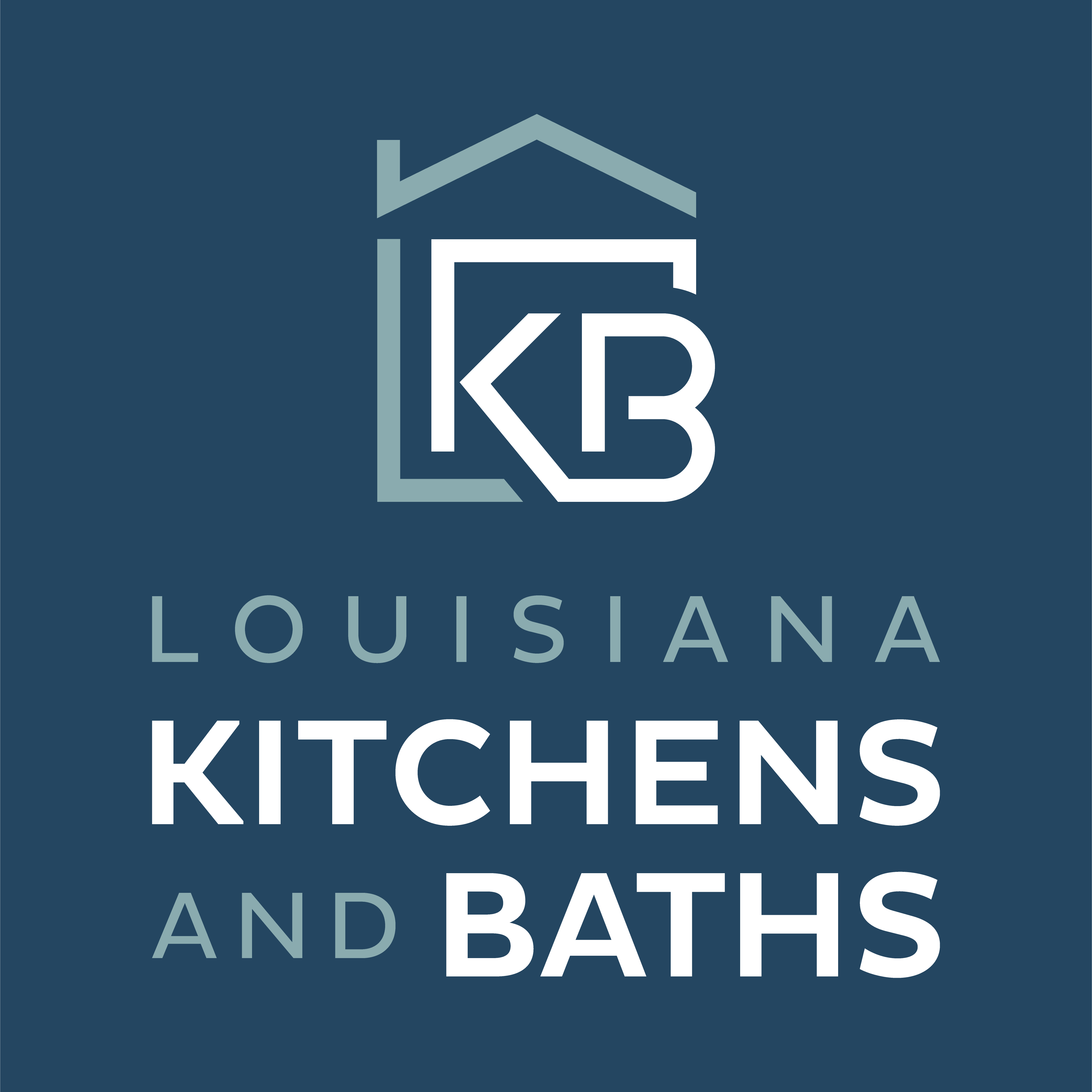 Louisiana Kitchens & Baths (negative) logo design by logo designer Freshwater Design for your inspiration and for the worlds largest logo competition