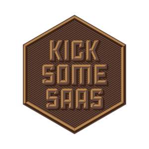 Kick Some SaaS logo design by logo designer Miles Design for your inspiration and for the worlds largest logo competition