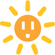 sun icon logo design by logo designer GingerBee Creative for your inspiration and for the worlds largest logo competition