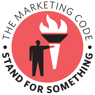 The Marketing Code: Stand for Something logo design by logo designer Gee + Chung Design for your inspiration and for the worlds largest logo competition