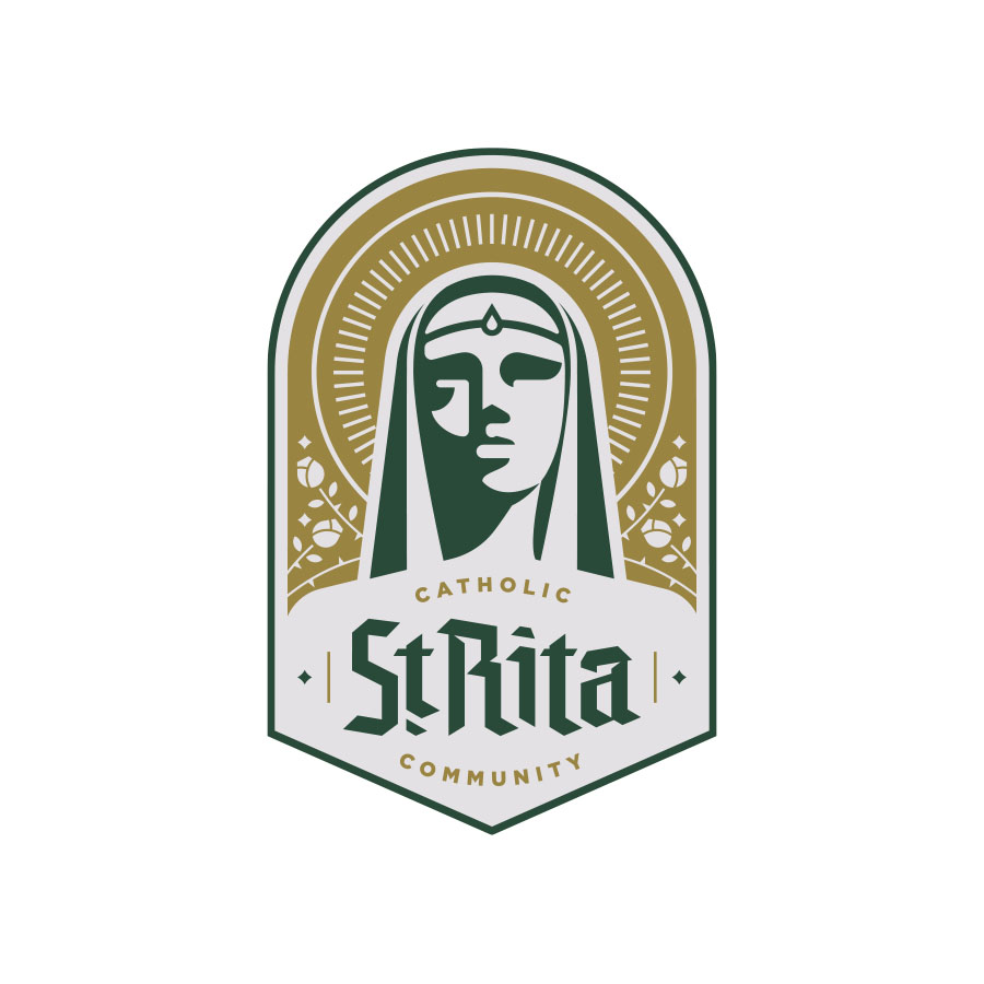 St Rita Full Lockup logo design by logo designer Mauricio Cremer for your inspiration and for the worlds largest logo competition