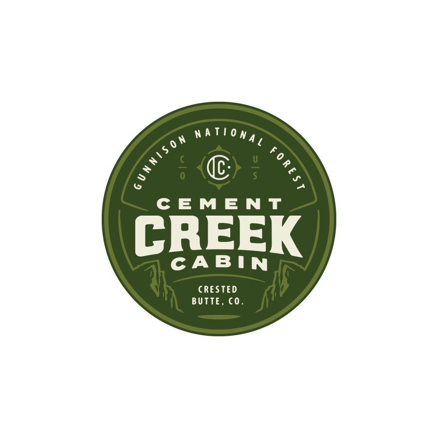 Cement Creek Cabin logo design by logo designer Mauricio Cremer for your inspiration and for the worlds largest logo competition