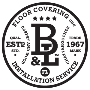 B & L Floor Covering and Installation logo design by logo designer The Robin Shepherd Group for your inspiration and for the worlds largest logo competition