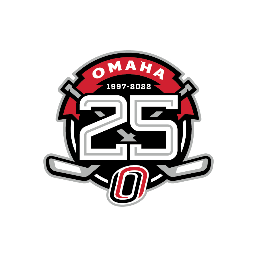 University of Nebraska Omaha Hockey 25th logo design by logo designer Torch Creative for your inspiration and for the worlds largest logo competition