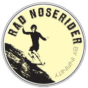 RAD NOSERIDER_circle logo design by logo designer Newbaric Design Co. for your inspiration and for the worlds largest logo competition