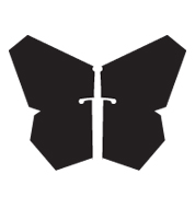 Unconformity Butterfly Icon B&W (proposed) logo design by logo designer BDG STUDIO RONIN for your inspiration and for the worlds largest logo competition