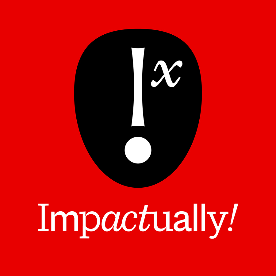 Impactually! Podcast logo design by logo designer sparc, inc. for your inspiration and for the worlds largest logo competition
