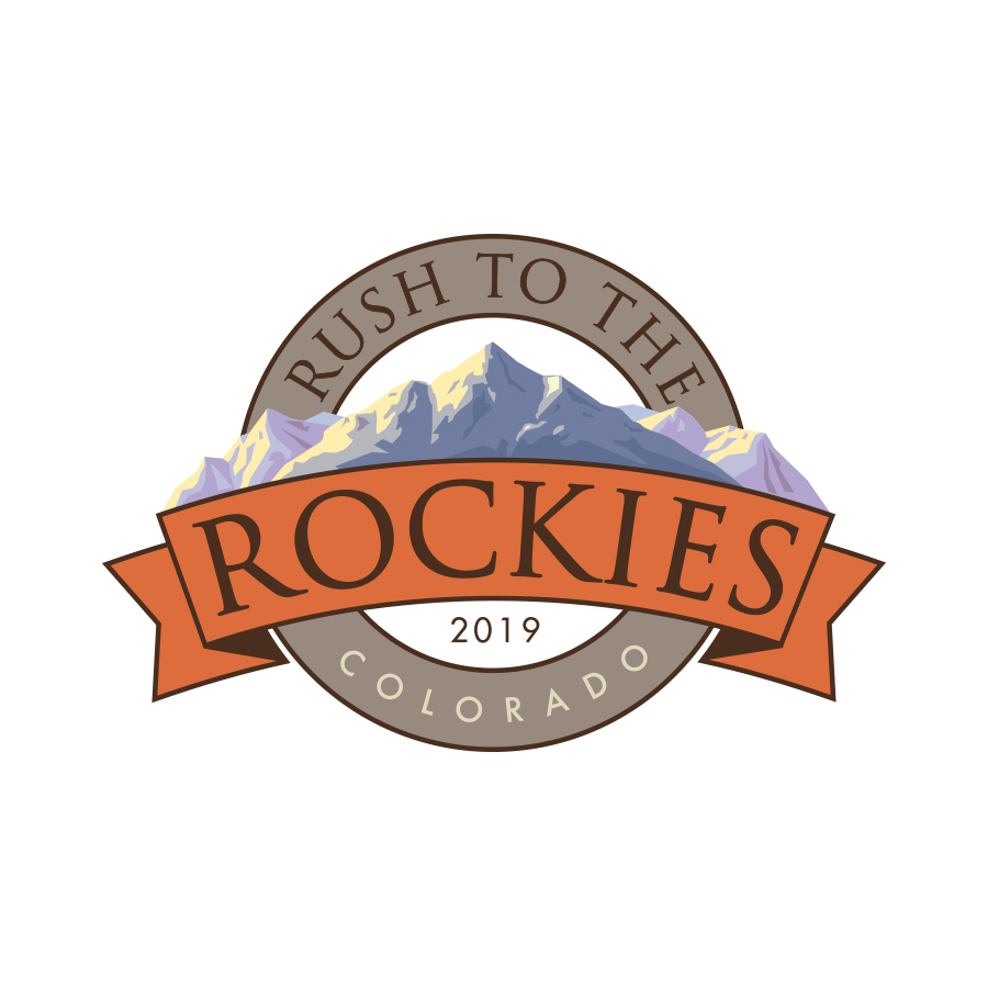 Rush To The Rockies logo design by logo designer danny woodard for your inspiration and for the worlds largest logo competition