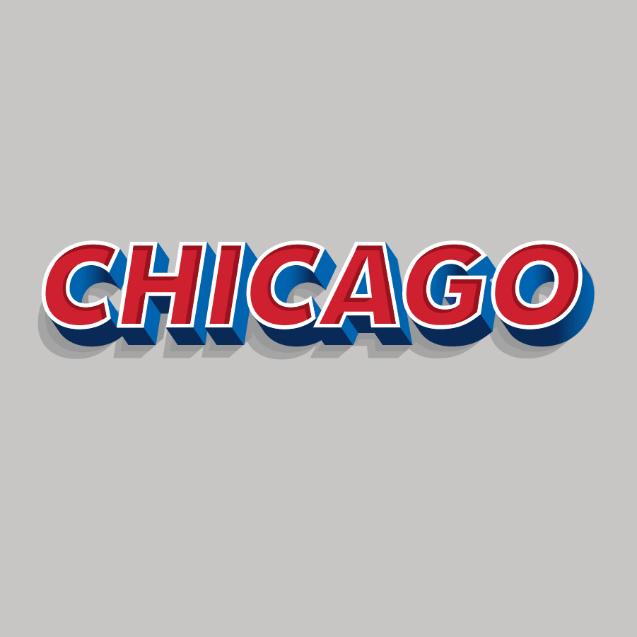 Chicago wordmark logo design by logo designer Kevin Creative for your inspiration and for the worlds largest logo competition