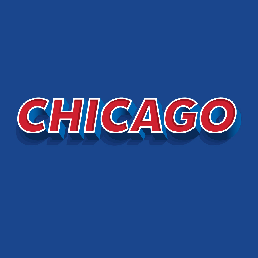 Chicago wordmark logo design by logo designer Kevin Creative for your inspiration and for the worlds largest logo competition