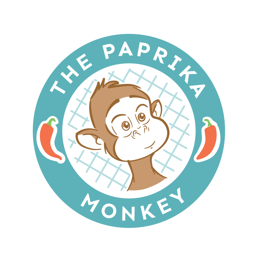 The Paprika Monkey logo logo design by logo designer Kevin Creative for your inspiration and for the worlds largest logo competition