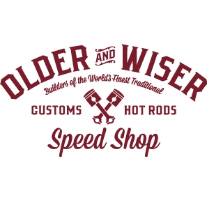 Older & Wiser Speed Shop logo design by logo designer Storm Design Inc. for your inspiration and for the worlds largest logo competition